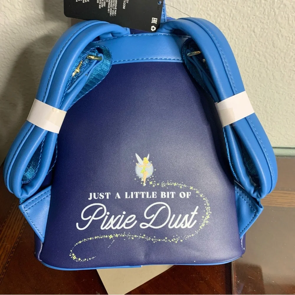 NWT Loungefly X Disney Peter Pan Glow in the Dark Mini Backpack